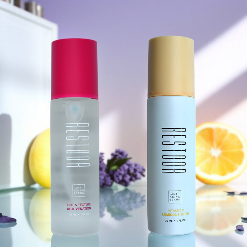 Glow Duo - Restoor Skin Essentials - Quality Anti Aging Serums
