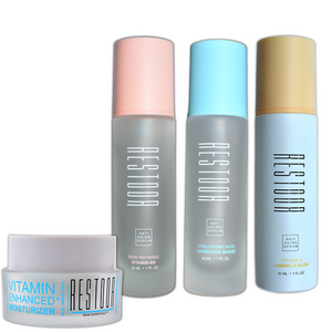 Professional Curated SkinCare gift box - Restoor Skin Essentials - Quality Anti Aging Serums